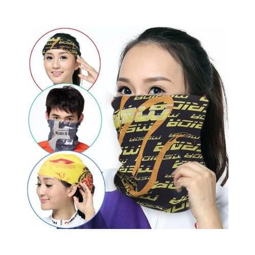 Men Bandana Riding Neck Gaiter Outdoors Seamless Magic Scarf Windproof Cycling Sport Headscarf Unisex Headband