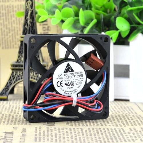 New original CPU AFB0712HB DC12V 0.33A 7CM chassis 7015 double ball cooling fan