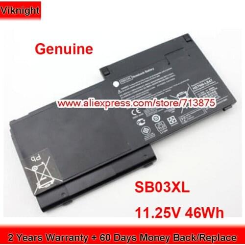 Genuine SB03XL Battery HSTNN-I13C for HP EliteBook 820 G1 720 G2 725 G1 717378-001 11.25V 46Wh