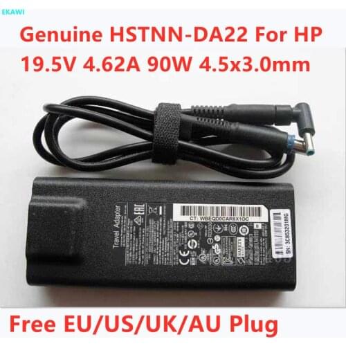 Original 19.5V 4.62A 90W 4.5x3.0mm HSTNN-DA22 AC Adapter For HP ENVY 14 HSTNN-DA26 TRAVEL ADAPTER Laptop Power Supply Charger