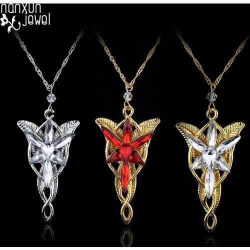 The Arwen Evenstar Necklace Chain Necklaces Crystal Stone Pendant Choker Charm Jewelery Women Men Accessories