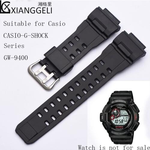 Watch Accessories Sports Rubber Silicone Strap For Casio 28mm CASIO-G-SHOCK Series GW-9400 Mens Outdoor Sports Waterproof Strap