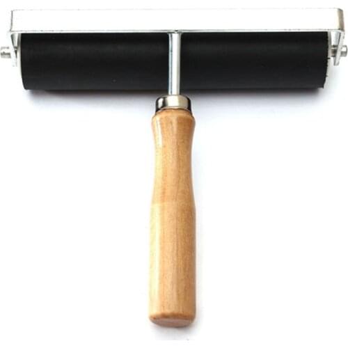 1Pc 15cm Heavy Duty Hard Rubber Roller Printing Ink Lino Artists Art Craft Paint Decorating Tool Paint Tool Sets