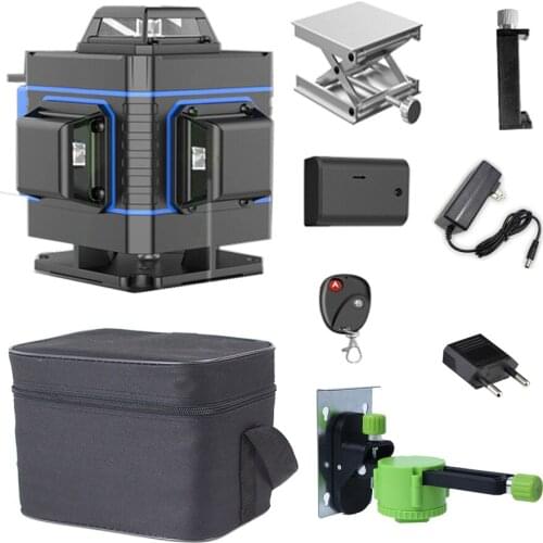 16 Lines 3D Laser Level Green Laser Line Self-Leveling 360 Degree Horizontal & Vertical Cross Line