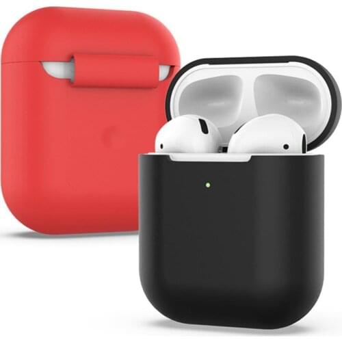 Silicone Earphone Case for Airpods Case Shockproof Bluetooth Wireless Protective Cover skin Accessories for Apple Airpods