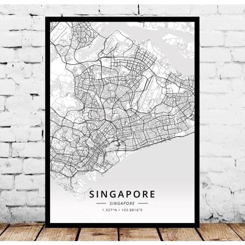 Singapore Map Poster