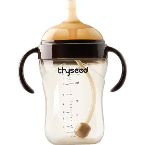 Zq No-Spill Cup Sippy Cup Cup with Straw Childrens Drinking Bottle Baby Cup Summer Outing