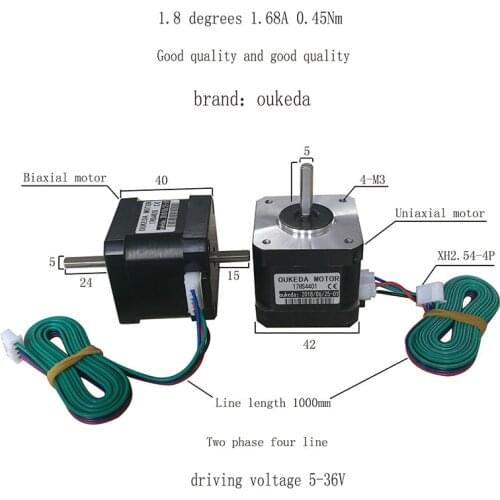 17HS4401 0.45Nm single axis/double axis 17HS4401B 42mm motor thickness 40 3D printer