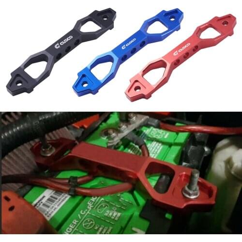 190mm/230mm Billet Aluminum Car Battery Tie Down Mount Bracket Brace Holder Bar
