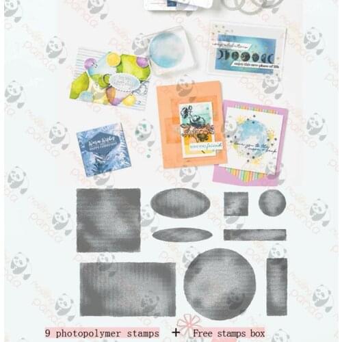 WATERCOLOR Metal Cutting Dies and Stamps Stencils Flower For DIY Scrapbooking Album Paper Card Decorative Craft Embossing