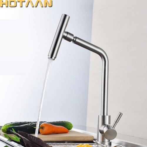 Free shipping Santin Nickel SUS 304# Stainless Steel Kitchen Sink Tap Kitchen Mixer Swivel Faucet YT-6055