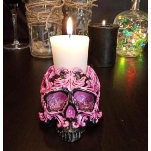 Skull Head Ashtray Epoxy Resin Mold Flowerpot Plant Pot Silicone Mould DIY Crafts Plaster Home Decoration Ornaments Casting Tool