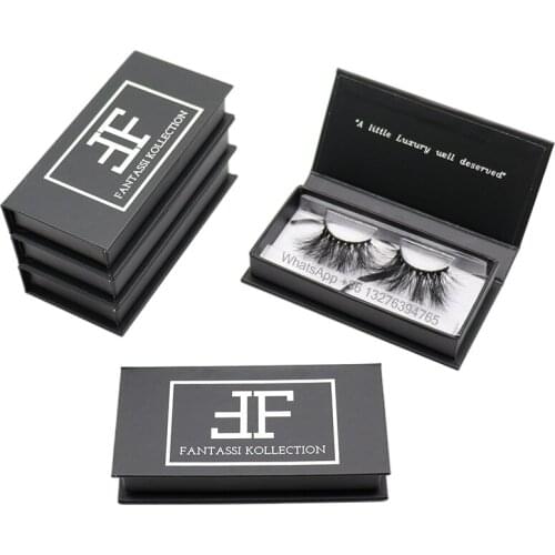 Private Label Black Eyelash Packing Wholesale Natural 3D Eyelashes 25mm Mink Lashes Custom Lashbox Packaging With Logo Free Tray
