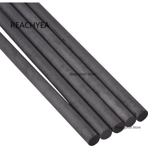 5Pcs/Lot dia10mm 99.9% Graphite Rods Welding Electrode Cylinder Rod Bars Carbon Rod Machine Tools for Light Industry Metallurgy