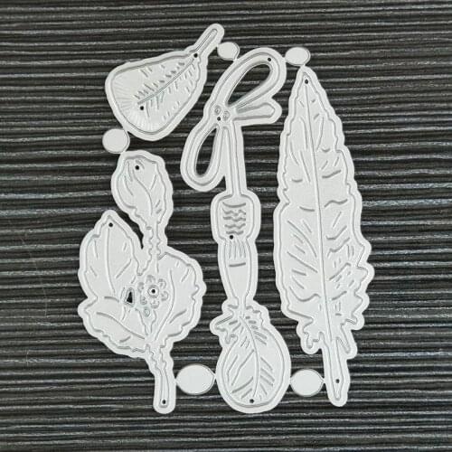 Mini Leaves Cutting Dies Metal Stencil Scrapbooking Album Embossing Card Decorative Small Leaf Dies