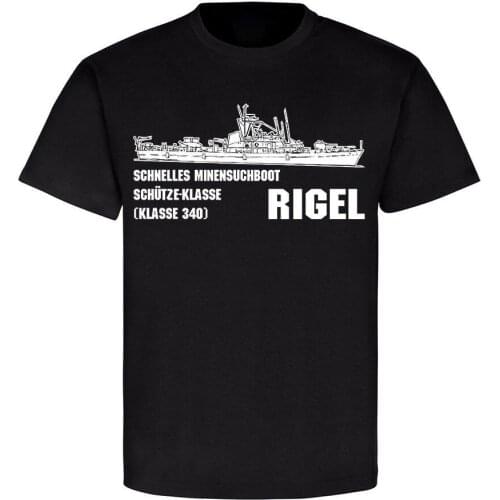 FAST Mine Boat Rigel M 1056 Shooter-Class German Navy Men T-Shirt Casual O-Neck men clothing new arrival 2021