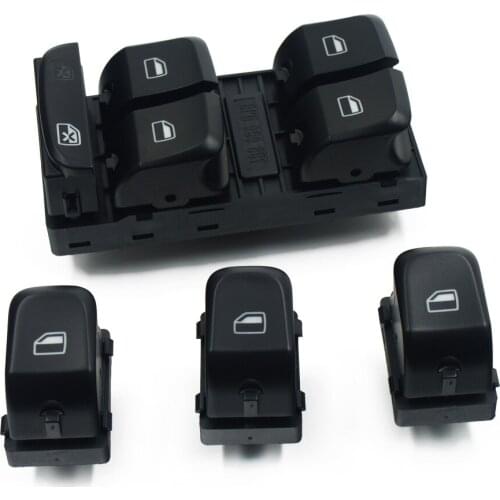 4 PCS/ SET NEW MASTER WINDOW CONTROL SWITCH PANEL BUTTON FOR AUDI Q5 S4 S5 A4 A5 2007-2012 8KD 959 851 8K0 959 855A