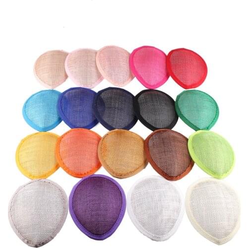 Black 5.2"(13CM) Sinamay Fascinator Base Material Vintage Sinamay Hair Accessories DIY Hair Accessories Chic Handmade 1Piece/Lot