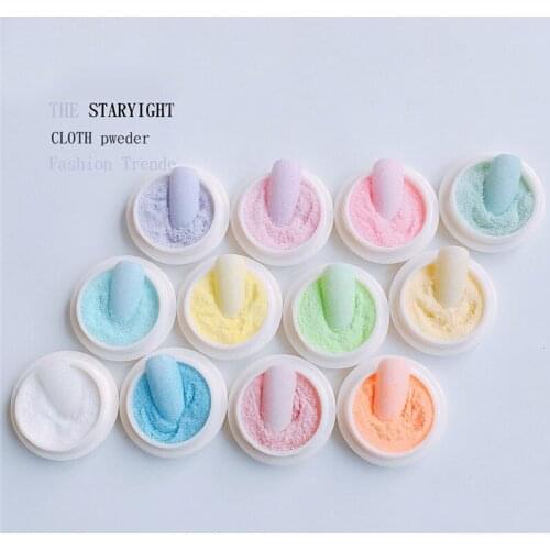 Mermaid Nail Glitter Powder Woolen Sugar Starlight Effect Chrome Nail Polish Design Glitter DIY Nail Pigment Powder