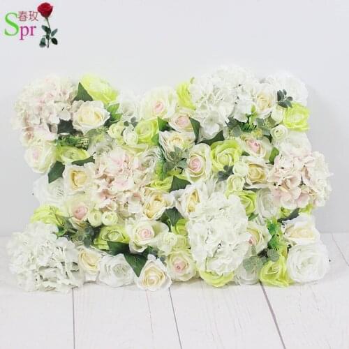 SPR Free Shipping magic 3D artificial flower wall panel wedding backdrop flower row and arch decorative floral for event