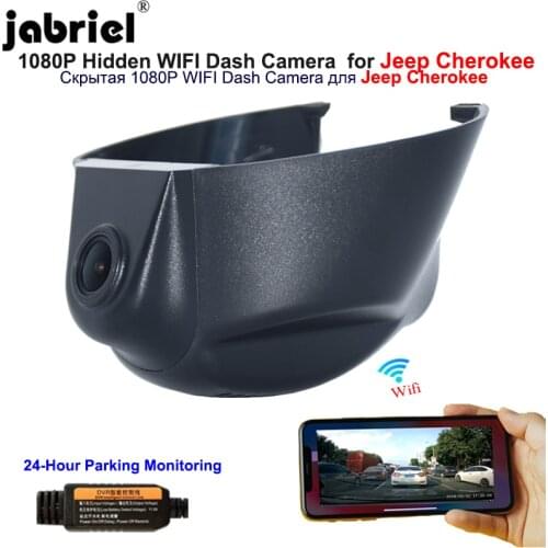 Jabriel Hidden wifi 1080P dash cam Car Camera car dvr for jeep Cherokee xj kl Grand Cherokee wk2 2014 2015 2016 2017 2018 2020