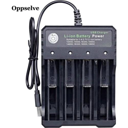 For 3.7V Li-ion 18650 14500 16340 10440 USB Charger Li-ion Battery Battery Charger Short Circuit Protection With LED Indicator