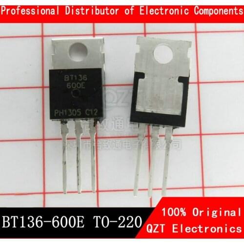 10PCS BT136-600E TO220 BT136-600 BT136 600E TO-220 new and original IC Chipset
