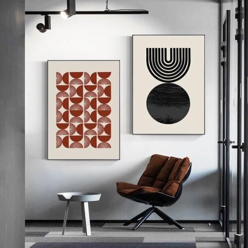 Abstract Geometric Lines Canvas Painting Modern Minimalist Art Posters and Prints Wall Art Pictures for Living Room Home Decor