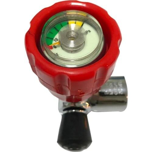 Acecare AC911 Red Valve 4500psi M18*1.5 For Paintball Airsoft Tank High Pressure Cylinder Scuba Diving Cylinder Pcp Accessories
