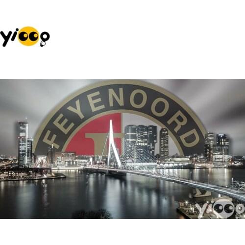 Full Square Drill Diamond Painting Embroidery Cross Stitch Rotterdam Bridge Skyline Rhinestone Mosaic Home Decor Gift XA0107