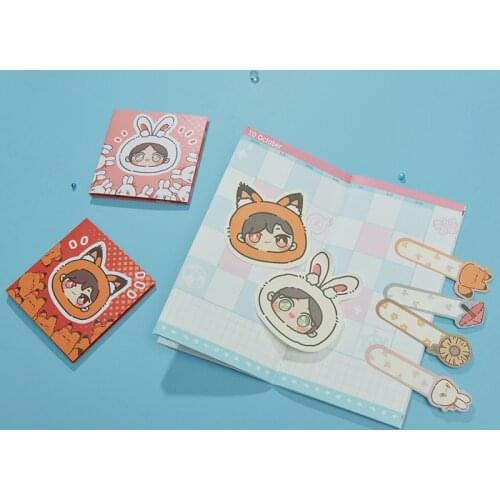 Anime Tian Guan Ci Fu Hua Cheng Xie Lian Q version of memo pad Cute Sticky Note Memo Pads Note Paper Notepad Stationery Cosplay