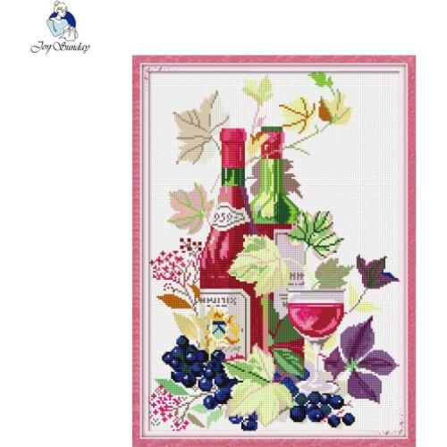 Wine Bottle Wine Glass 5D Diamond Painting Kits Mosaic DIY Pattern Square/ Round Diamond Embroidery Rhinestones Home Decor Gifts