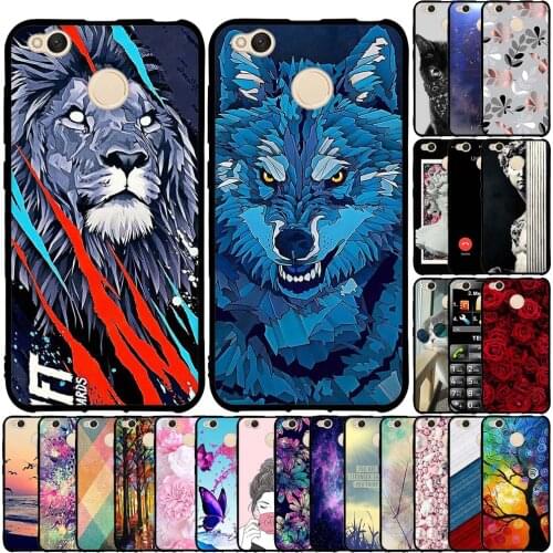 For Xiaomi Redmi 4X Case on Phone Case Xiaomi Redmi 4x Silicon Case For Funda Xiomi Xiaomi Redmi 4X x4 4 x Soft TPU Cover Bumper