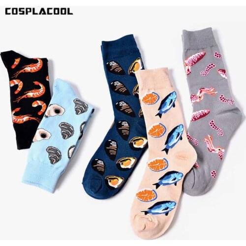 COSPLACOOL Mens White Socks