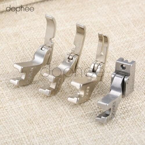 Dophee 4pcs P36N+P36LN+P363+S518N Zipper Presser foot for JUKI BROTHER SINGER CONSEW TYPICAL INDUSTRIAL SINGLE Sewing Machines