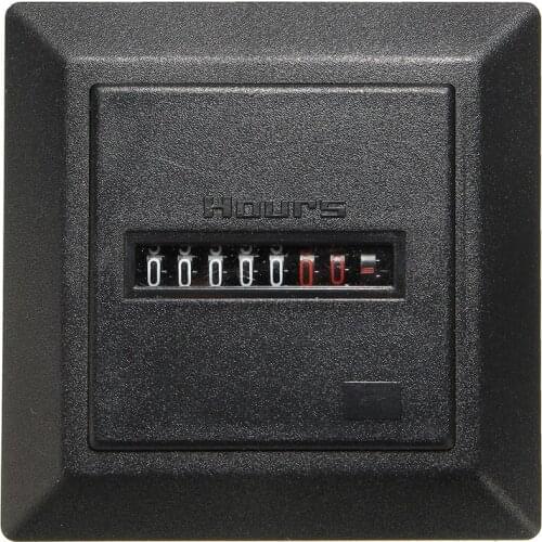 Electric Industrial Timer Square Counter Automobile Digital Timer 0-99999 Hour Meter Hourmeter Gauge 0.3W AC220-240V / 50Hz AC
