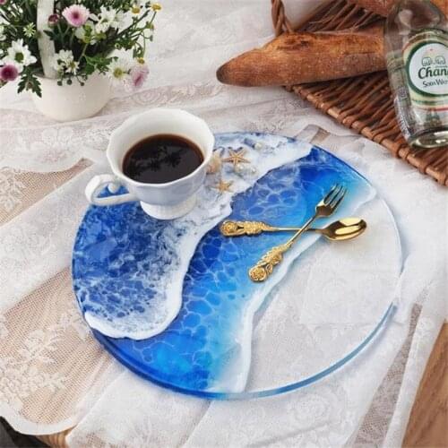 Coaster Silicone Molds Coaster Resin Molds For Making Wine Glass Coffee Coaster Cup Mats Crafts Table Decoration Supplies DIY