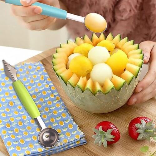 Creative Fruit Carving Knife be used in family, restaurant and bar, etc Ice Cream platter Spoon Fruit & Vegetable Tools HOT