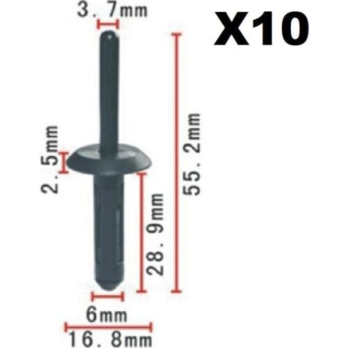 Fender-Wheel Opening Molding Rivet FOR BMW E70 X5 E71 X6 Blind Rivet For Wheel Arch Trim 07 14 2 151 750 / 07142151750