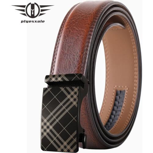 Brand High Quality Automatic Buckle Man Belts Cow Genuine Leather Mens Belt Luxury Designer Fashion Black White Brown B648