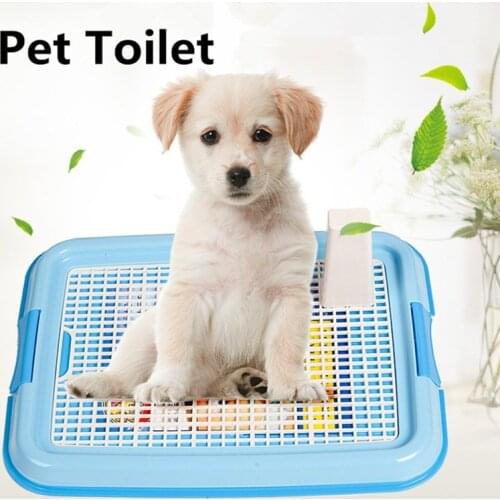 Plastic Indoor Dog Toilet Mesh Tray Puppy Dog Poop Mat Tray Cat Dog Training WC Toilet Pet Litter Box For Dog Cleaning Supply