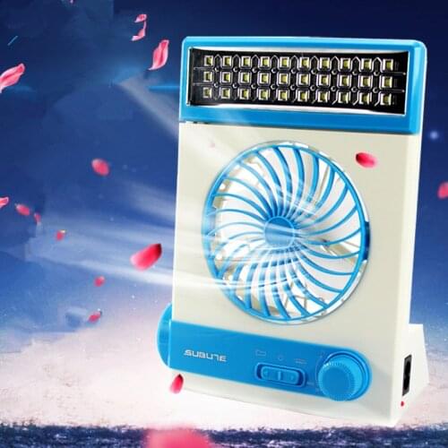 Portable solar Fan 3 in 1 Multi-function Mini Fan LED Table Lamp Flashlight Solar Light for Home Camping Solar Fan for Outdoor