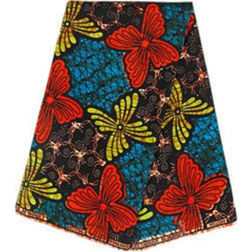 Windmill Red African print 100% cotton african fabric Blue Gold Wind Textile For Wedding Dress Print 6 Yards/Lot Printed fabrics