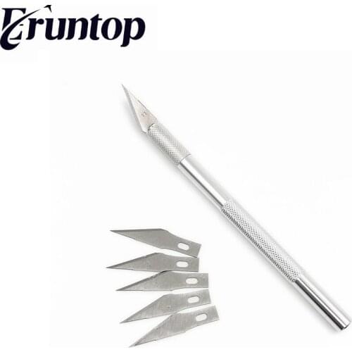 1PCS for PCB Phone Repair DIY tool Metal Handle Hobby Knife Pen Cutters with Blades