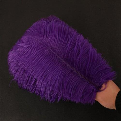 Wholesale Purple ostrich feathers 15-70cm 10-200pcs/lot DIY Feathers for needlework Plumas wedding Decoration plumes for crafts