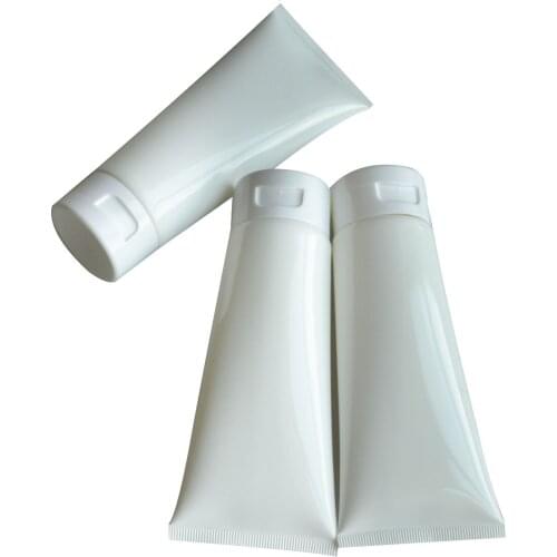 100Pcs/Pack Cosmetic Soft Bottle 100ml Emulsion Hose TubePortable Flip Cap Makeup Cream Beauty Product Storage Container