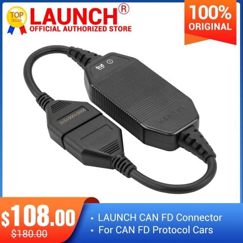2021 Newest For LAUNCH X431 CAN FD Connector Car Code Reader CANFD Fit for X431 Throttle Pad II orque Turbo X431 V+ Pro3S+ PAD V