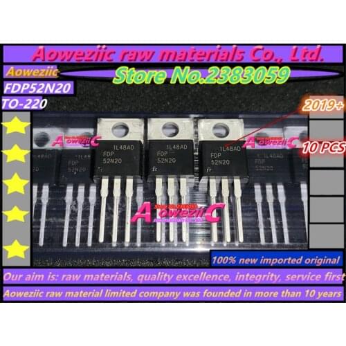 Aoweziic 2019+ 100% new imported original FDP52N20 52N20 TO-220 FET 52A 200V
