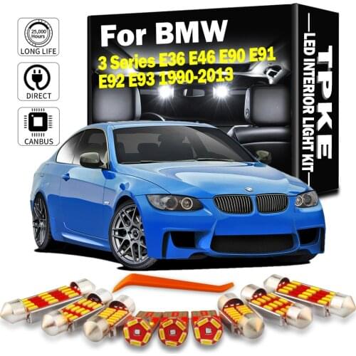 TPKE Canbus LED Interior Map Dome Trunk Light Kit For BMW 3 Series E36 E46 E90 E91 E92 E93 1990-2013 Car Bulbs Auto Accessories