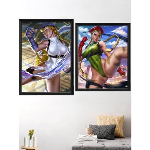 Cammy SF Kawaii Sexy Nude Video Game Art-Poster Picture Decor Wall Silk Canvas Custom Living-Bedroom Decoration Home Prints